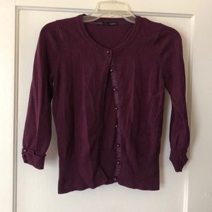 Plum cardigan